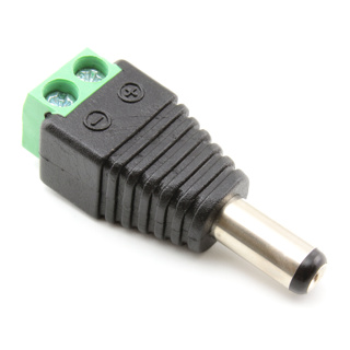 Male DC Plug 2.1mm Screw Terminals