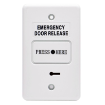 Resettable Emergency Door Release, White, Standard GPO size