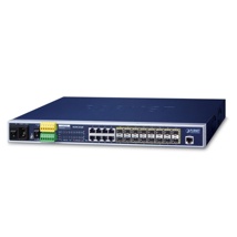 16 port 100/1000Mbps dual speed SFP Fiber ports and 8 10/100/1000Mbps TP ports in a rugged case