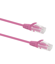 Patch Lead Cat6 Pink 0.5m Thin